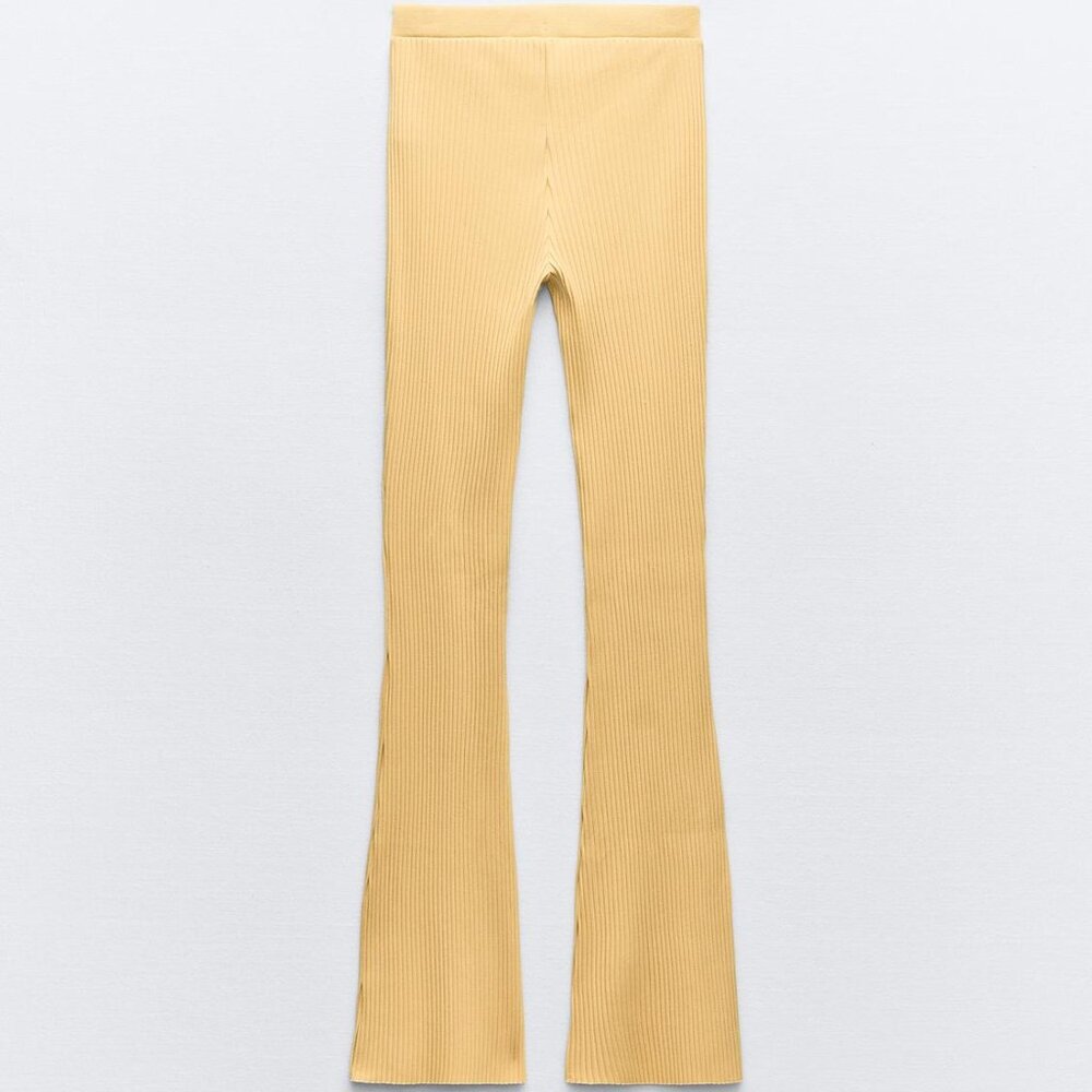 Zara Ribbed Flared Pants - Picture 4 of 8